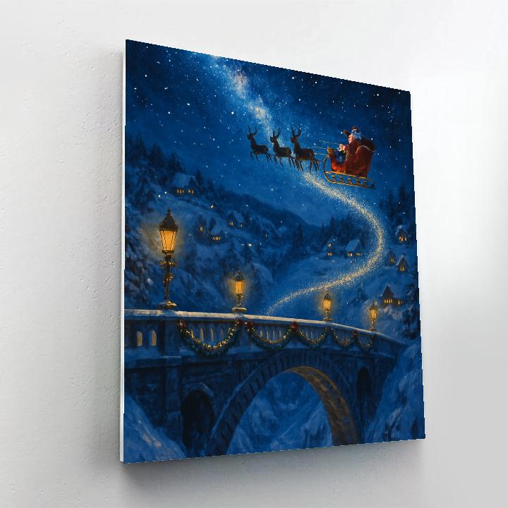 Milky Way Sleigh Bridge Paint by numbers kits