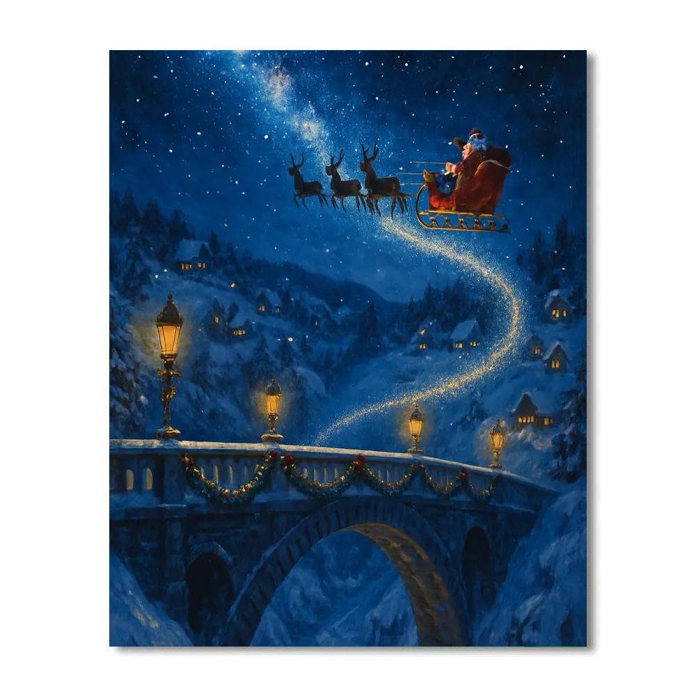 Milky Way Sleigh Bridge Paint by numbers kits
