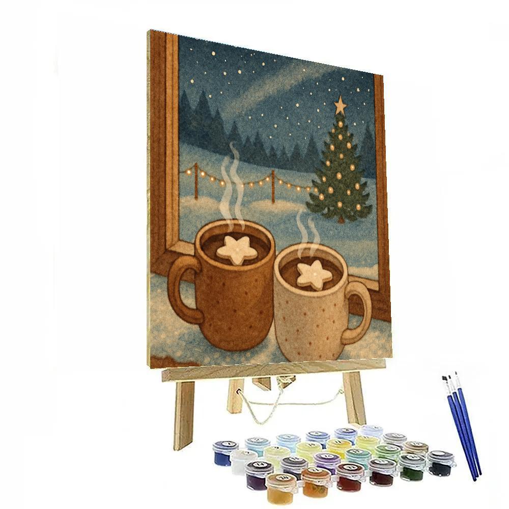 Galaxy Cocoa By The Window Painting by numbers kit