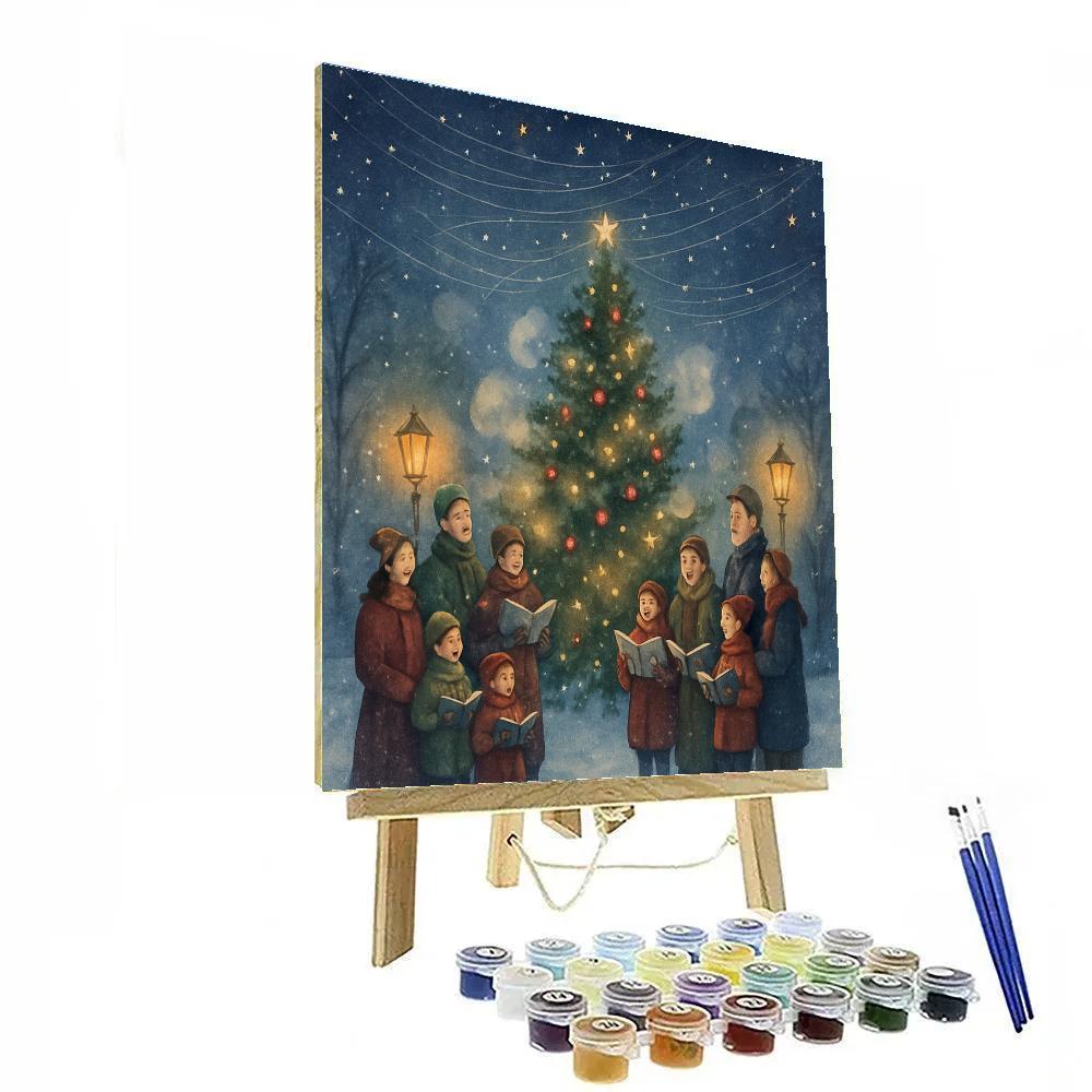 Celestial Caroling In The Park Number painting