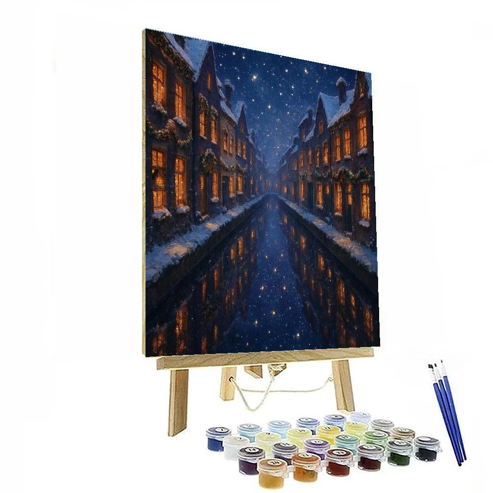 Galaxy Reflection Christmas Canal Paint by numbers kits