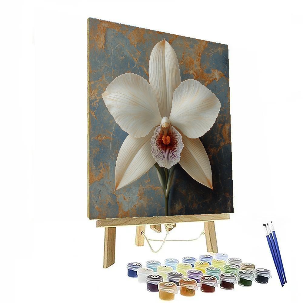 Michelangelo Inspired Nebula Orchid paint by number