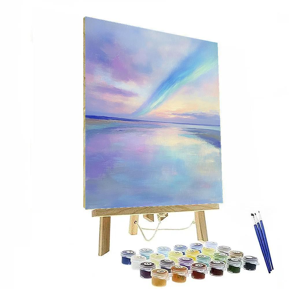 Edgar Degas Inspired Aurora Drift Over Quiet Tidal Breath Paint by numbers art