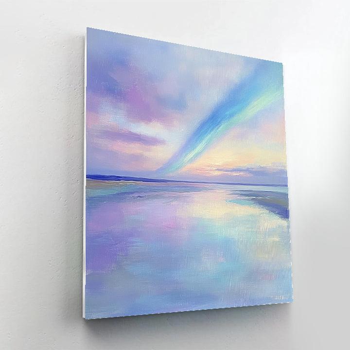 Edgar Degas Inspired Aurora Drift Over Quiet Tidal Breath Paint by numbers art
