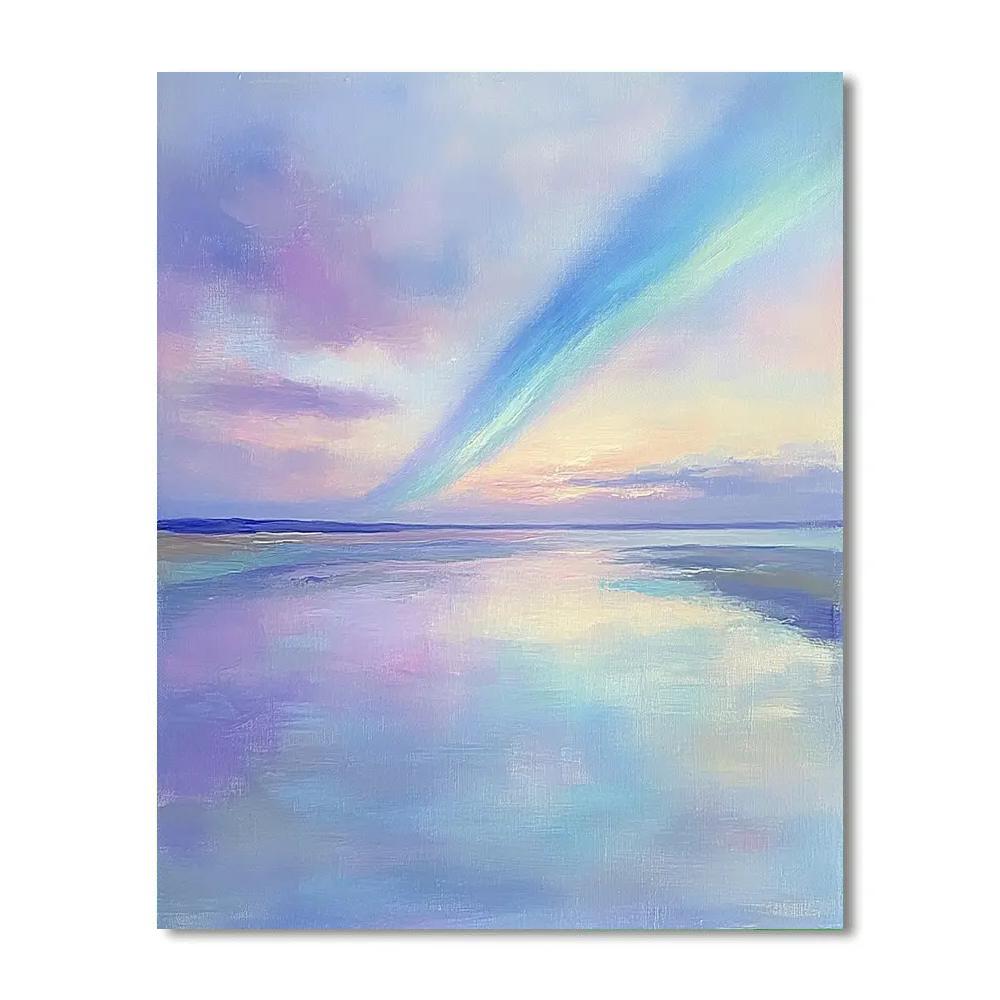 Edgar Degas Inspired Aurora Drift Over Quiet Tidal Breath Paint by numbers art