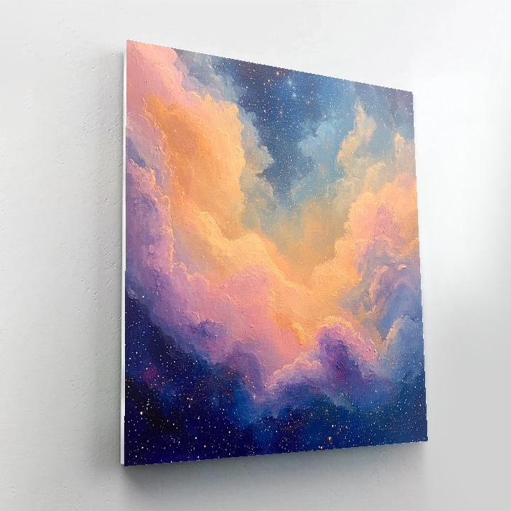 Edgar Degas Inspired Nebula Whisper In Pastel Vortices Numbered painting kits