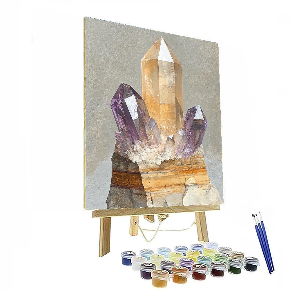 Leonardo Da Vinci Inspired Crystal Strata Study Paint by numbers kits