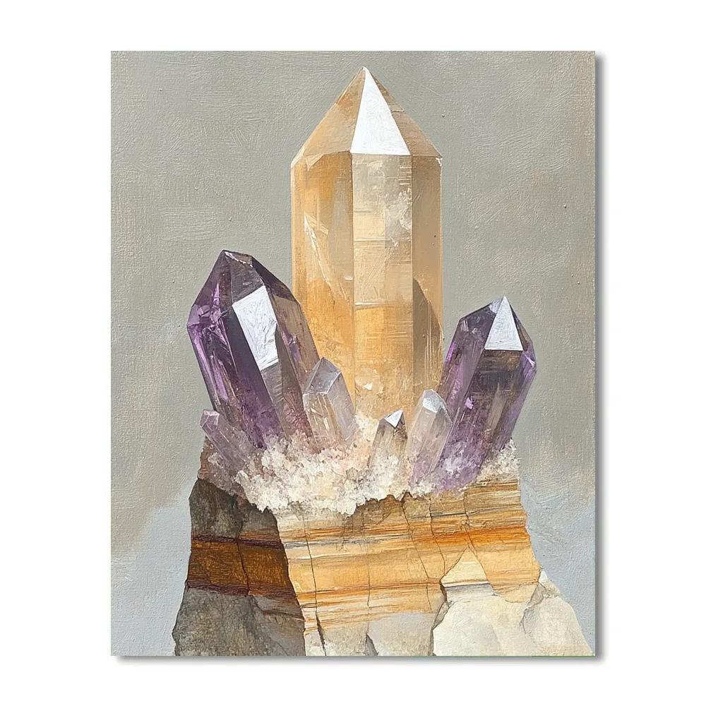 Leonardo Da Vinci Inspired Crystal Strata Study Paint by numbers kits