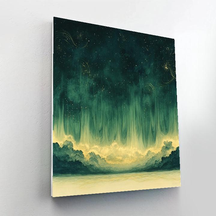 Leonardo Da Vinci Inspired Aurora Mist Patterns paint by color