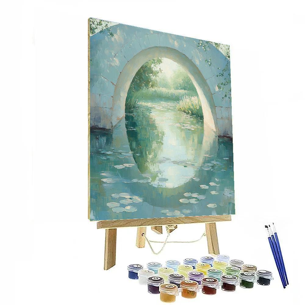 Claude Monet Inspired Japanese Bridge Veiled By Spring Haze Number painting