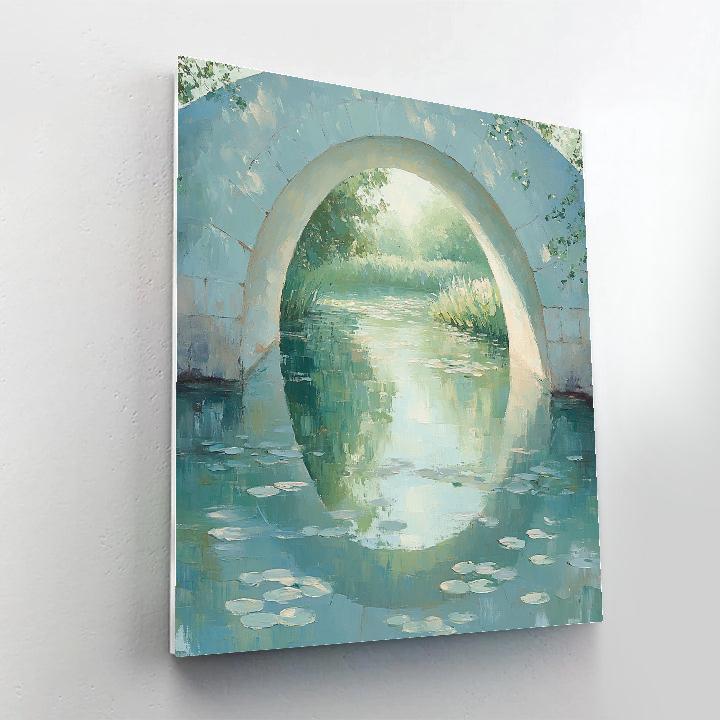 Claude Monet Inspired Japanese Bridge Veiled By Spring Haze Number painting
