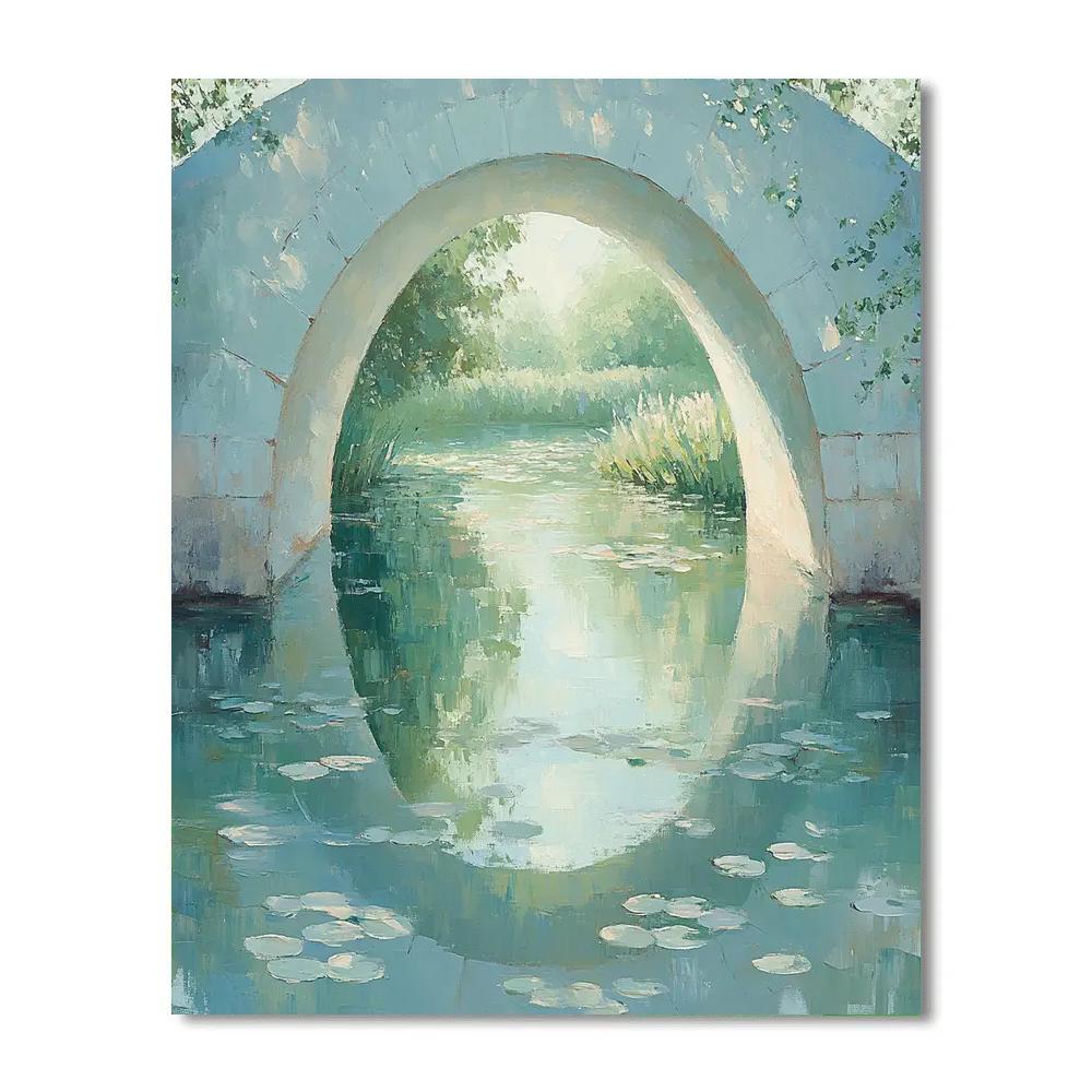 Claude Monet Inspired Japanese Bridge Veiled By Spring Haze Number painting