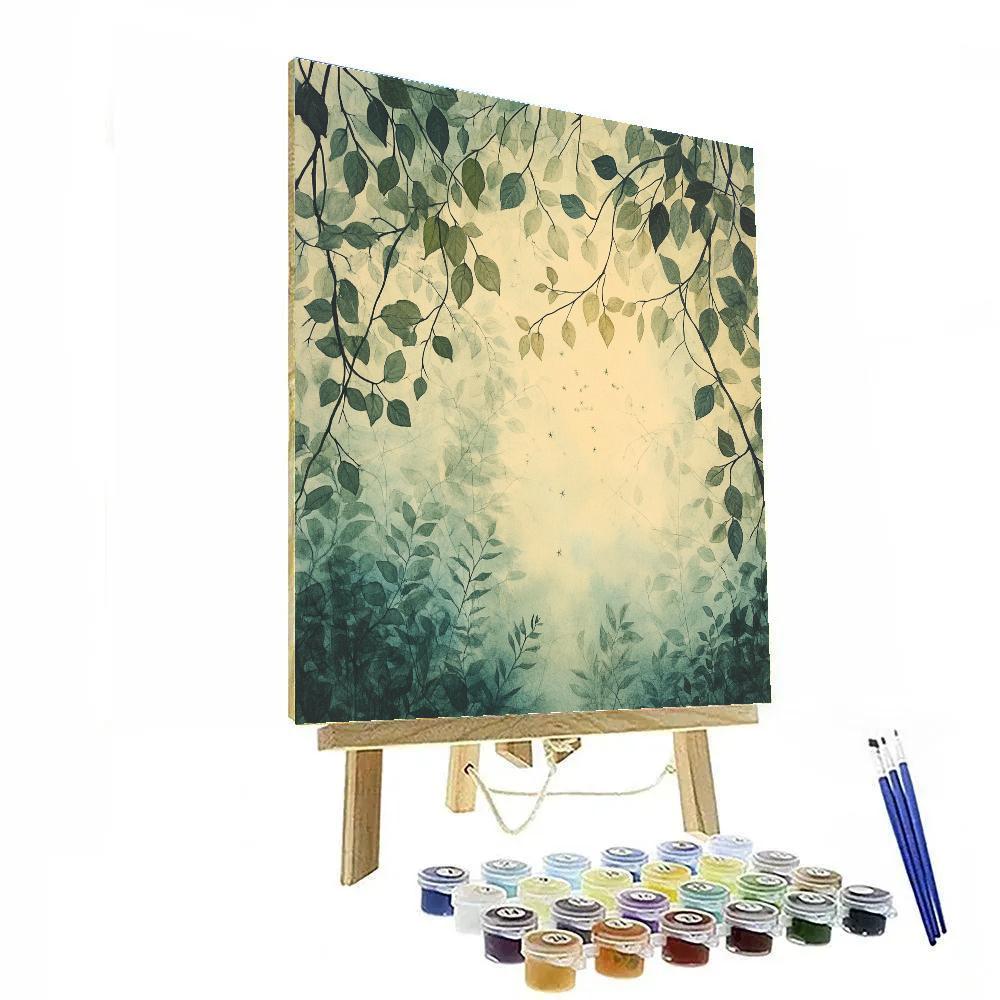 Leonardo Da Vinci Inspired Forest Canopy Constellations DIY paint by numbers