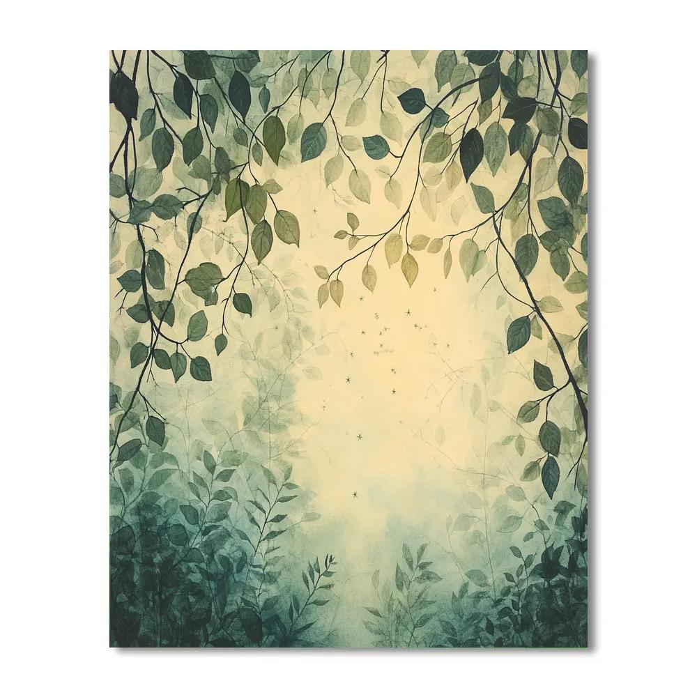 Leonardo Da Vinci Inspired Forest Canopy Constellations DIY paint by numbers