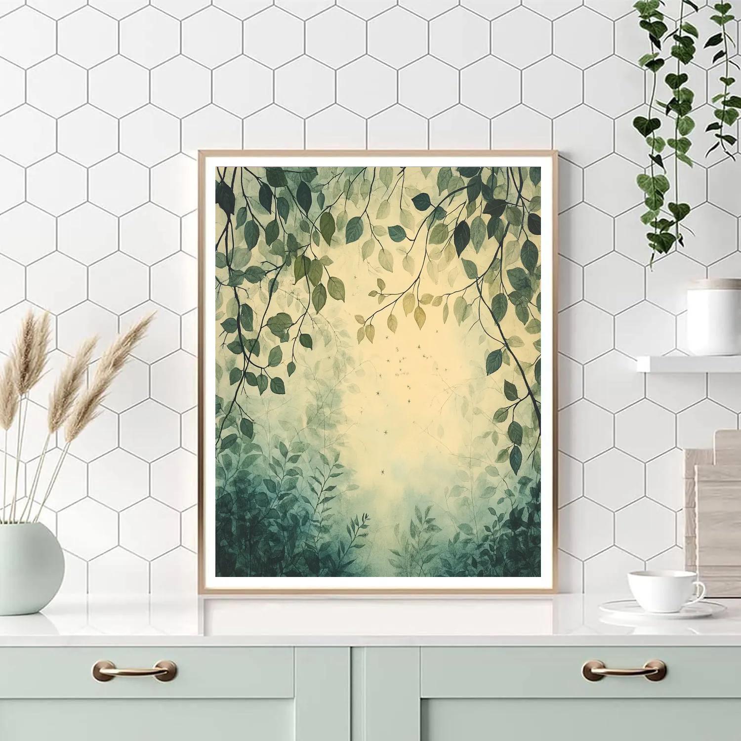 Leonardo Da Vinci Inspired Forest Canopy Constellations DIY paint by numbers