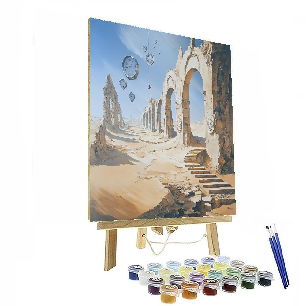 Salvador Dali Inspired Desert Time Fragments Numbered painting kits