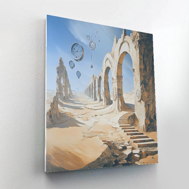 Salvador Dali Inspired Desert Time Fragments Numbered painting kits