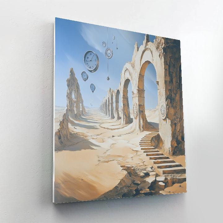 Salvador Dali Inspired Desert Time Fragments Numbered painting kits