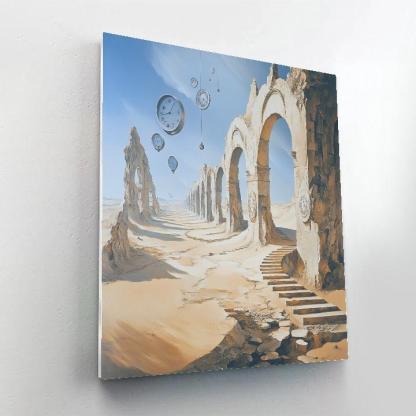 Salvador Dali Inspired Desert Time Fragments Numbered painting kits