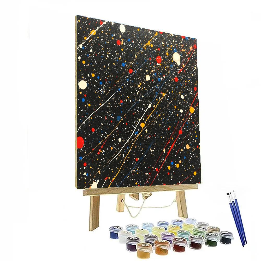 Jackson Pollock Inspired Equinox Storm Resonance painting number kit
