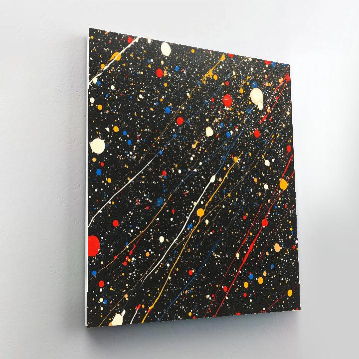 Jackson Pollock Inspired Equinox Storm Resonance painting number kit