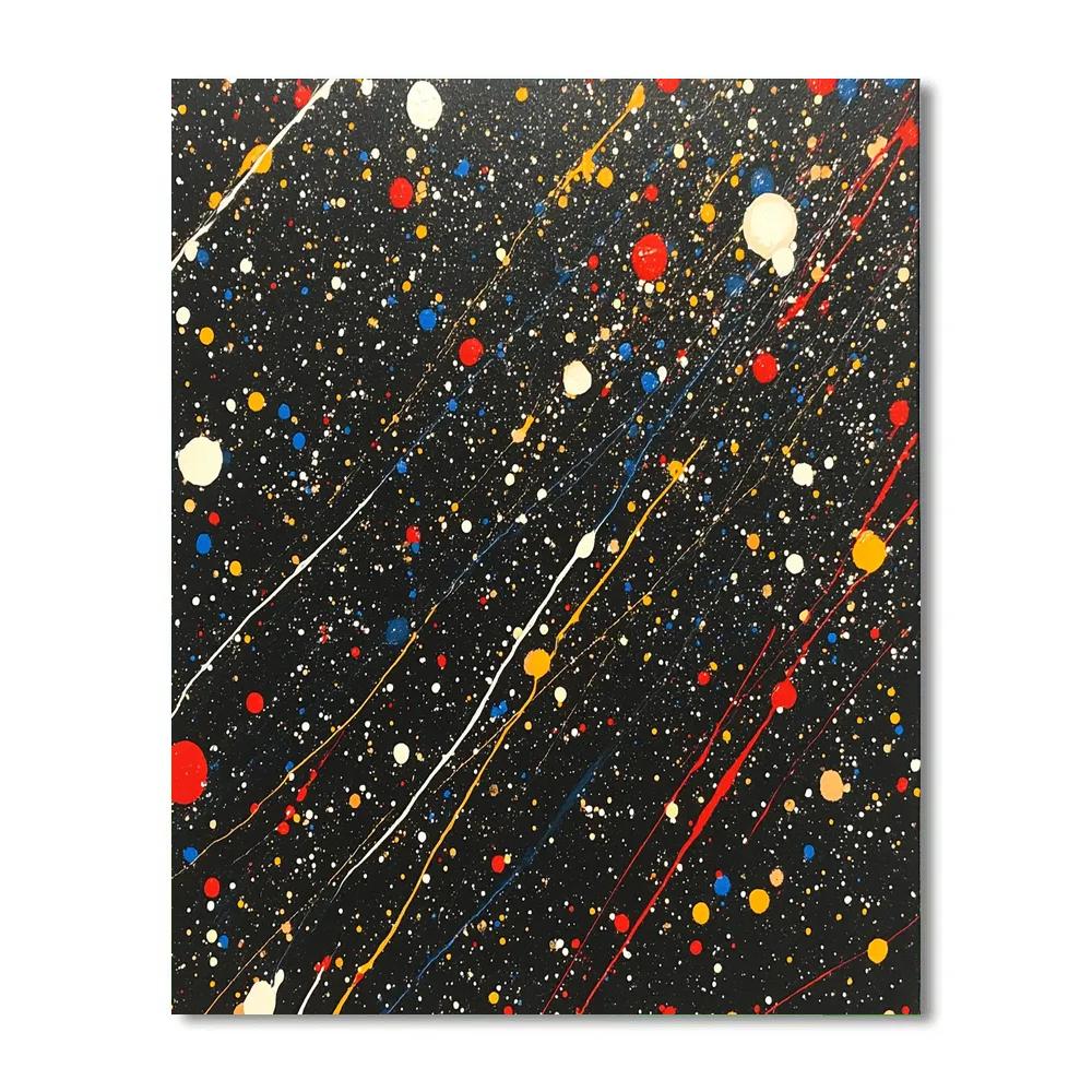 Jackson Pollock Inspired Equinox Storm Resonance painting number kit