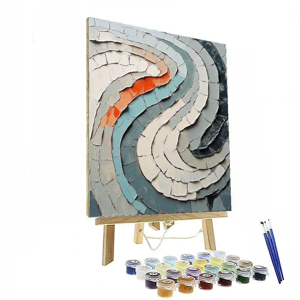 Jean-Paul Riopelle Inspired Thawing River Mosaic Painting by numbers kit