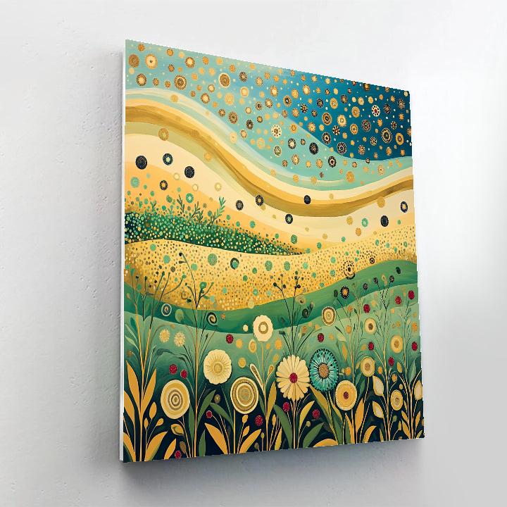 Gustav Klimt Inspired Comet Meadow Tapestry Paint by numbers kits