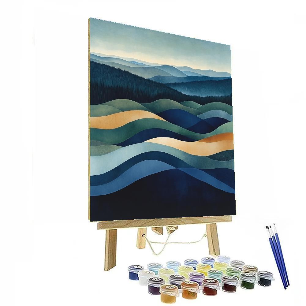 Max Ernst Inspired Dream Tectonics Of The Subconscious Sky painting number kit