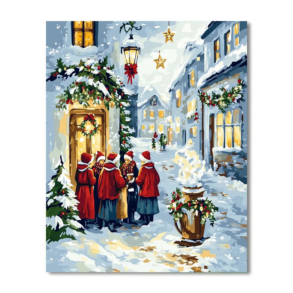 Midnight Cocoa Carol Numbered painting kits