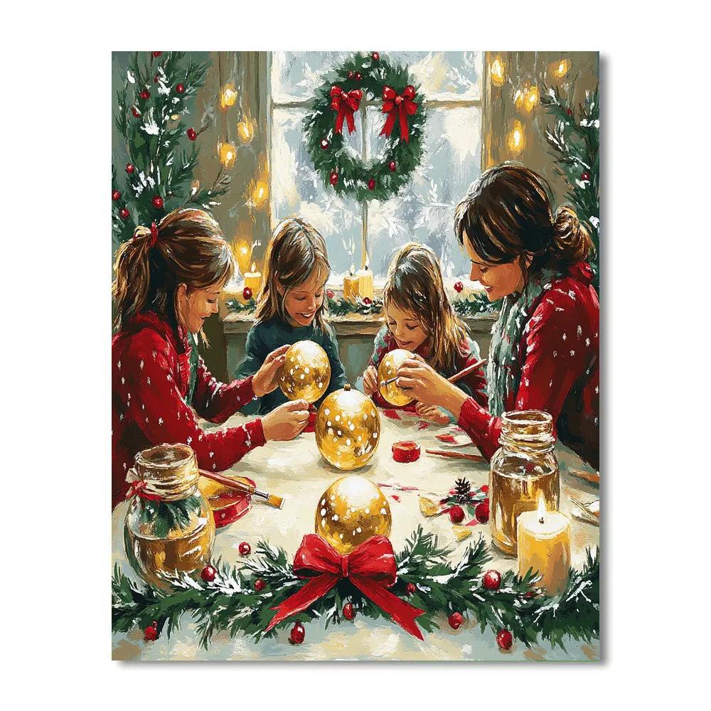 Ornament Workshop Circle paint by numbers