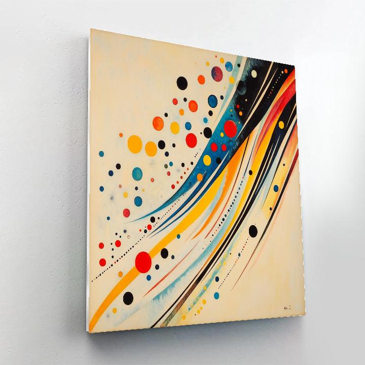 Wassily Kandinsky Inspired Abstract Weather Map paint by number