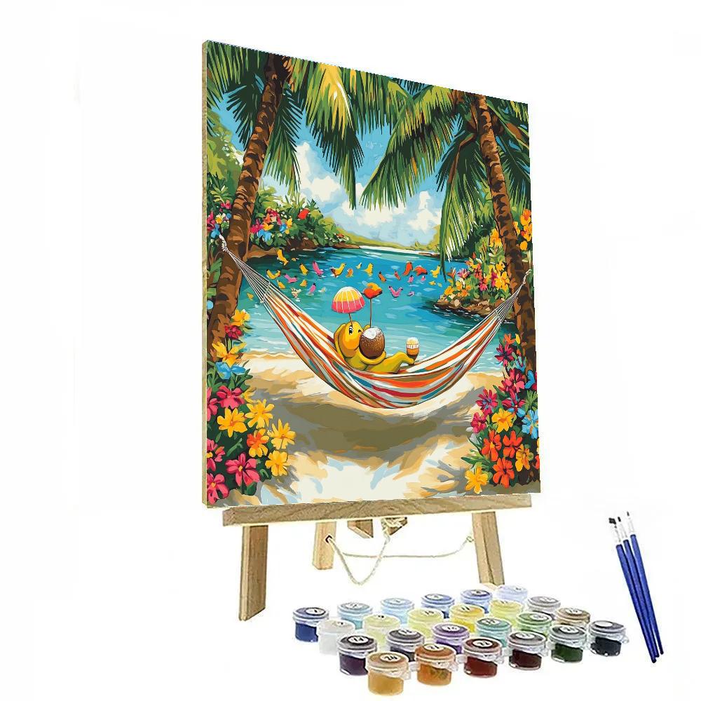 Timon Tropical Lagoon Relaxation Disney Inspired DIY paint by numbers