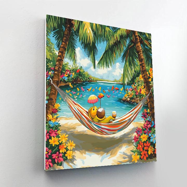Timon Tropical Lagoon Relaxation Disney Inspired DIY paint by numbers