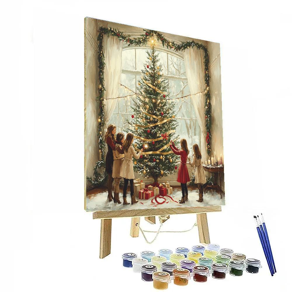 Tree Trimming By The Bay Window Number painting