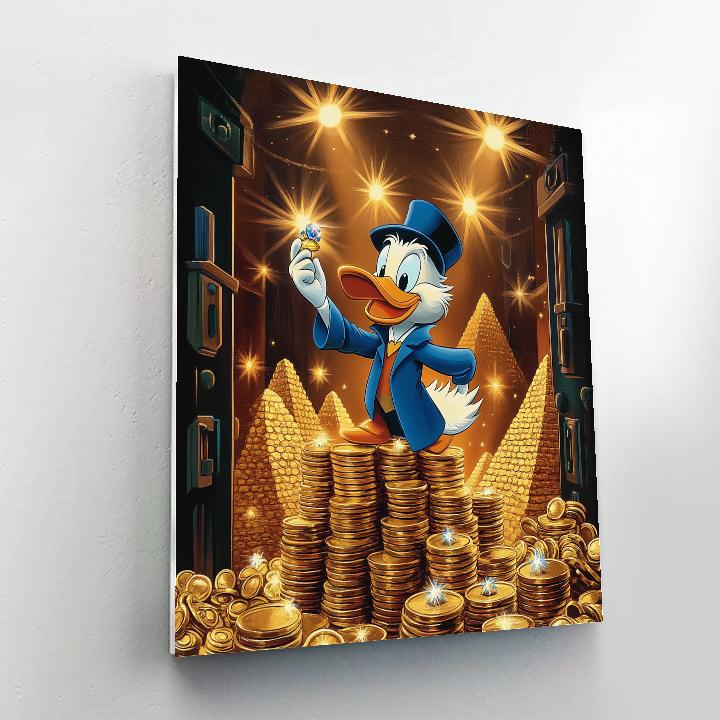 Scrooge McDuck Golden Vault Discovery Disney Inspired Numbered painting kits