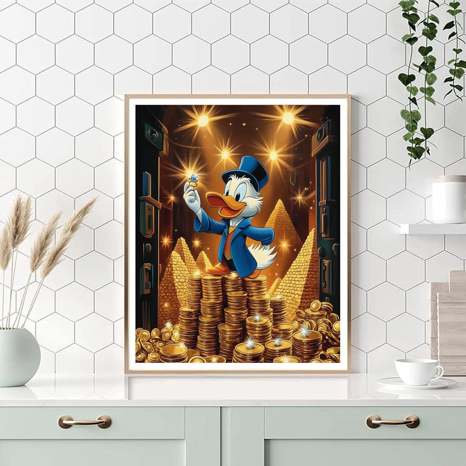 Scrooge McDuck Golden Vault Discovery Disney Inspired Numbered painting kits