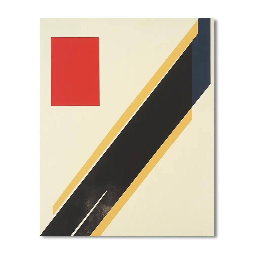 Kazimir Malevich Inspired Pulsar Rhythm Diagram paint by color