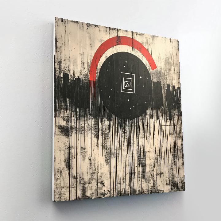 Banksy Inspired Surveillance Constellation paint by number