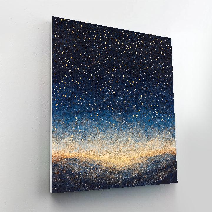 Georges Seurat Inspired Cosmic Microwave Afterglow Tapestry paint by number