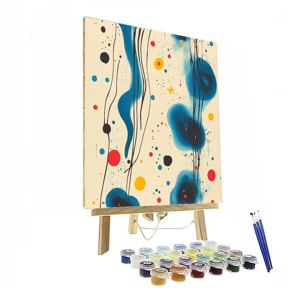Joan Miró Inspired Nebula Of Playful Constellations Number painting