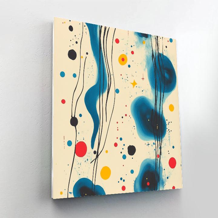 Joan Miró Inspired Nebula Of Playful Constellations Number painting