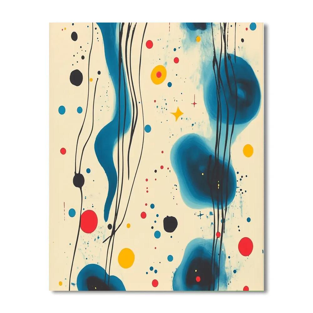 Joan Miró Inspired Nebula Of Playful Constellations Number painting
