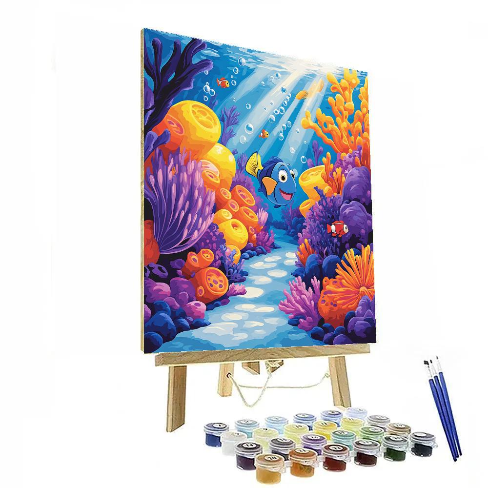 Dory Coral Maze Exploration Disney Inspired DIY paint by numbers
