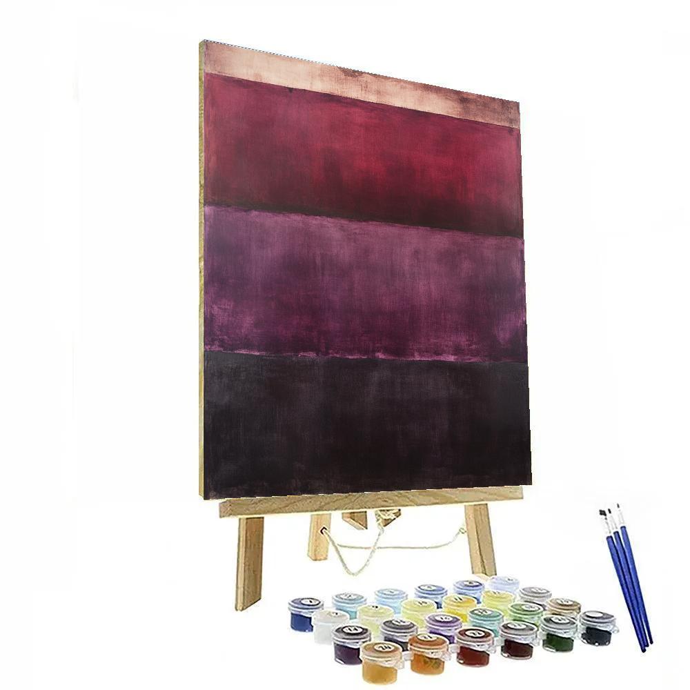 Mark Rothko Inspired Quiet Tectonics Of Dusk painting number kit
