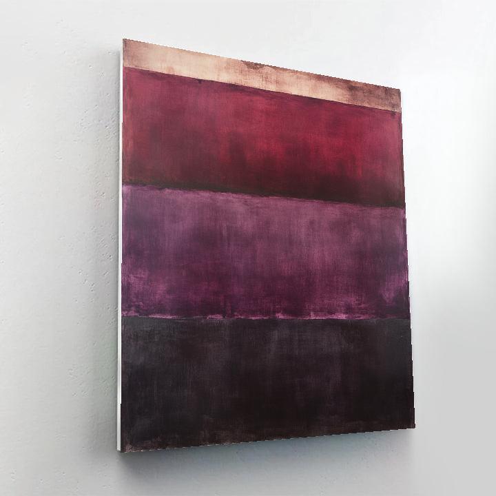 Mark Rothko Inspired Quiet Tectonics Of Dusk painting number kit