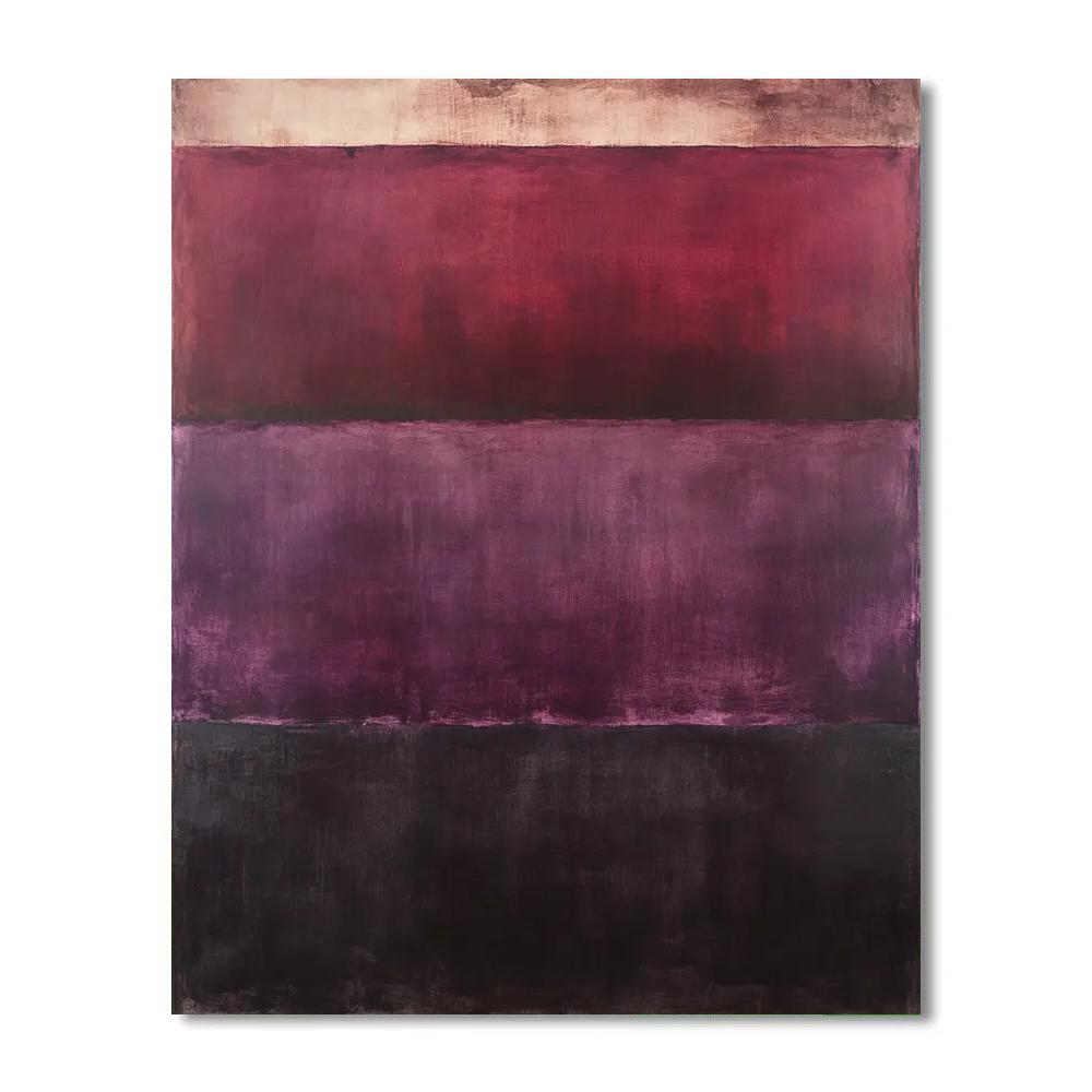 Mark Rothko Inspired Quiet Tectonics Of Dusk painting number kit