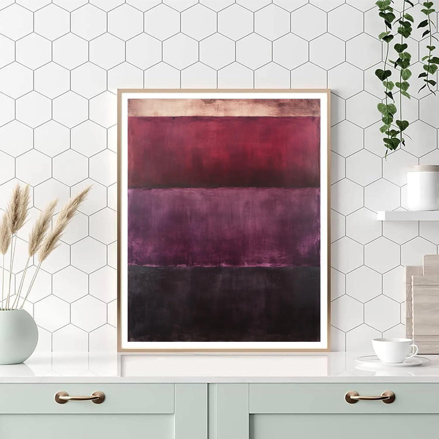 Mark Rothko Inspired Quiet Tectonics Of Dusk painting number kit