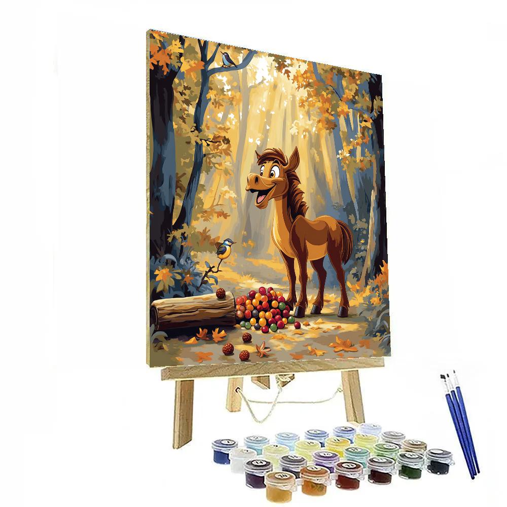 Pumbaa Forest Snack Break Disney Inspired paint by numbers