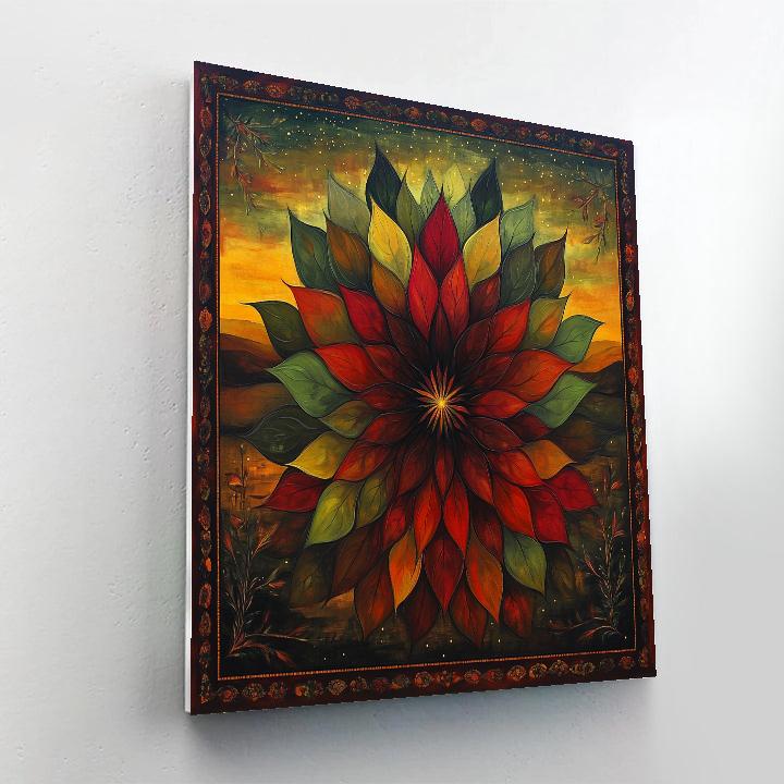 Frida Kahlo Inspired Resilience Nebula Garden paint by number